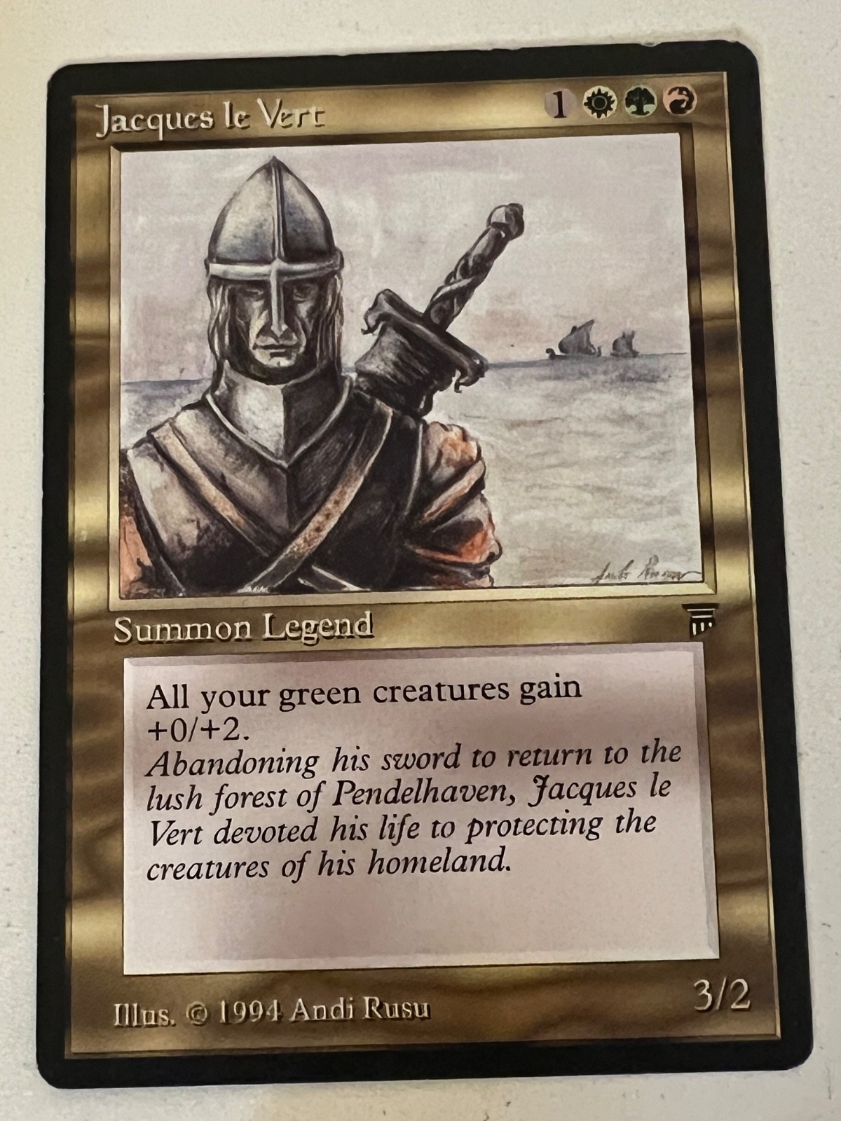 Magic the Gathering MTG Legends Jacques le Vert LP (Beta Bob)