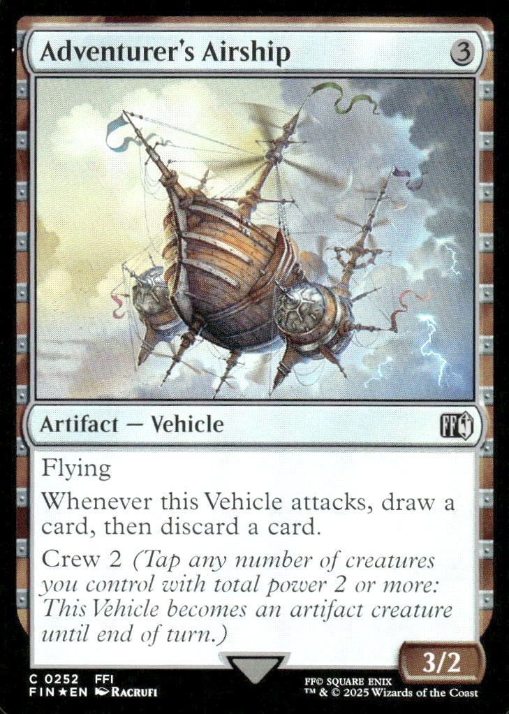 ADVENTURER’S AIRSHIP 252 C FINAL FANTASY MAGIC: THE GATHERING FOIL NM/M