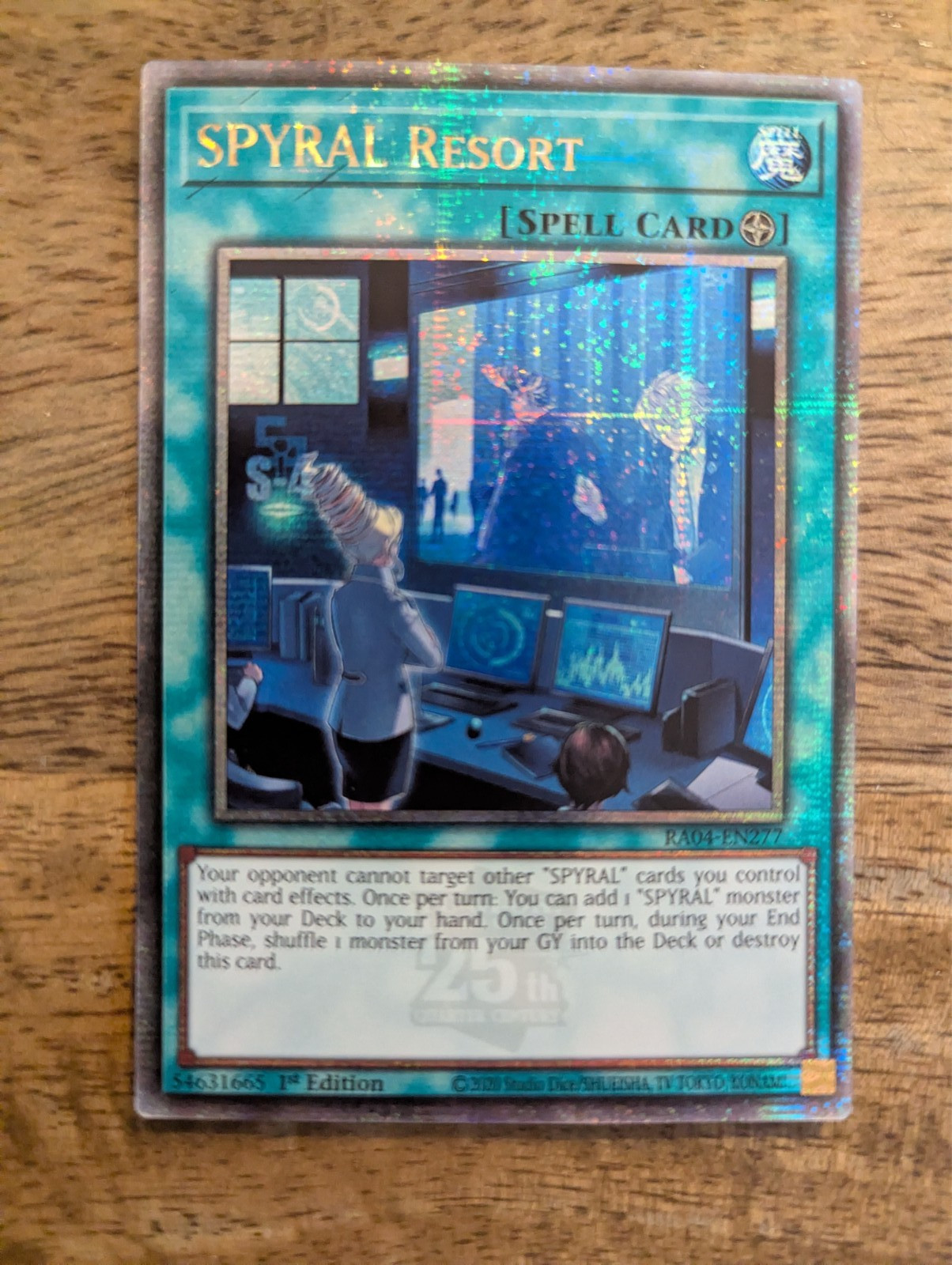 SPYRAL RESORT QUARTER CENTUTY SECRET RARE RA04-EN277 YUGIOH