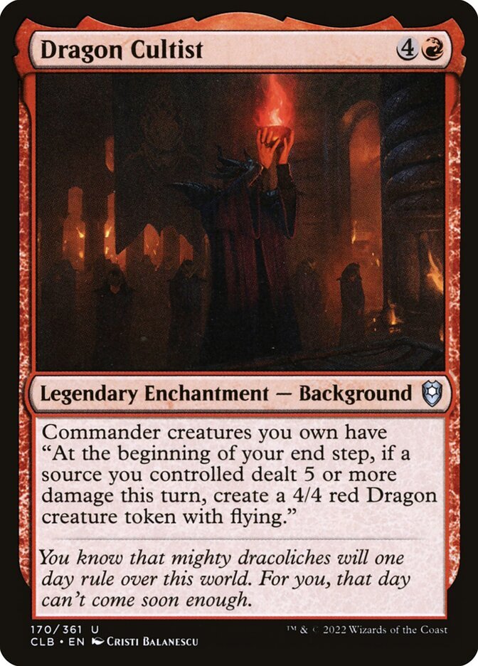 MTG Dragon Cultist (170/1080) Commander Legends Battle for Baldur’s Gate LP