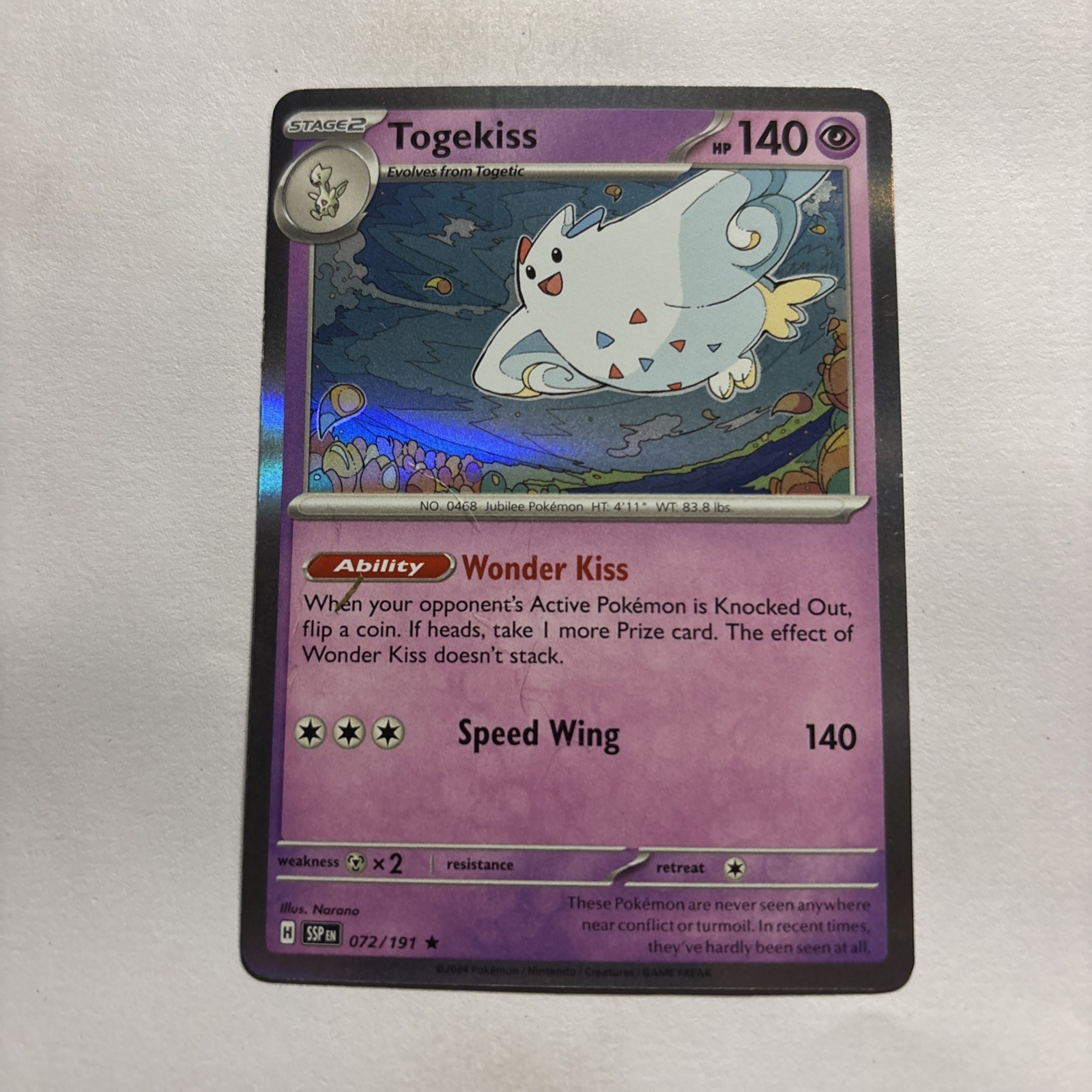 Togekiss 072/191 Surging Sparks Holo