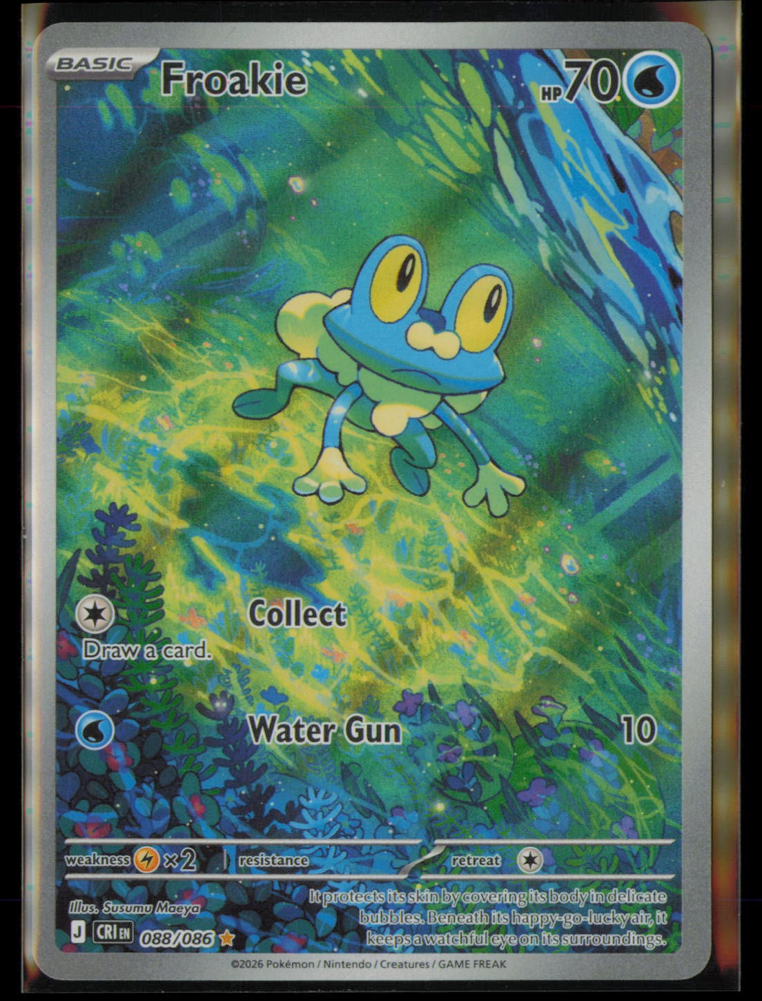 Froakie 088/086 Holo Illustration Rare Chaos Rising Pokemon Near Mint