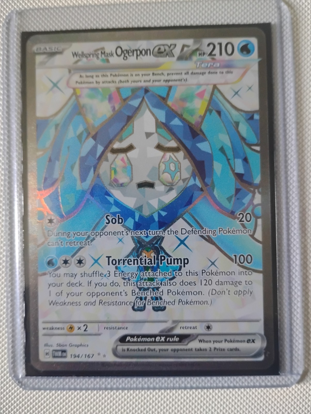 Wellspring Mask Ogerpon ex 194/167 Sv06: Twilight Masquerade Holo