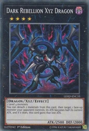 YUGIOH: 1X Dark Rebellion Xyz Dragon LEHD-ENC33 Common NM