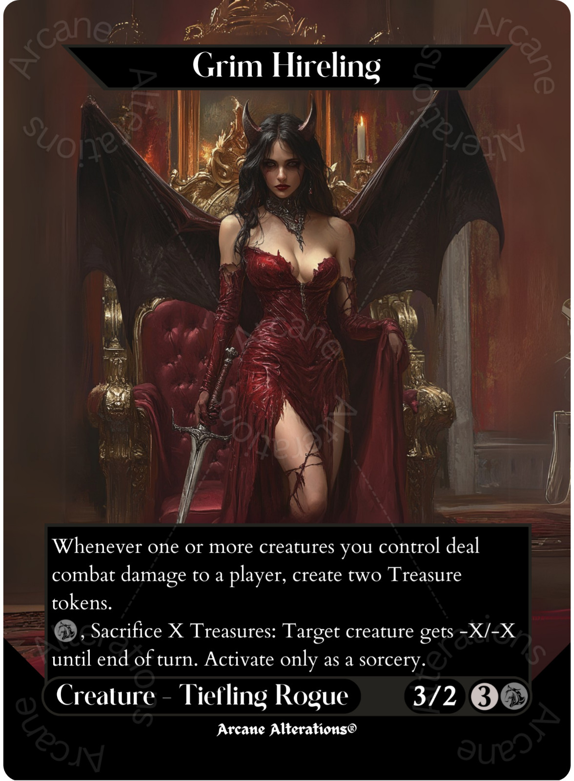 Grim Hireling – Full Art Altered Art Custom Proxy Cards