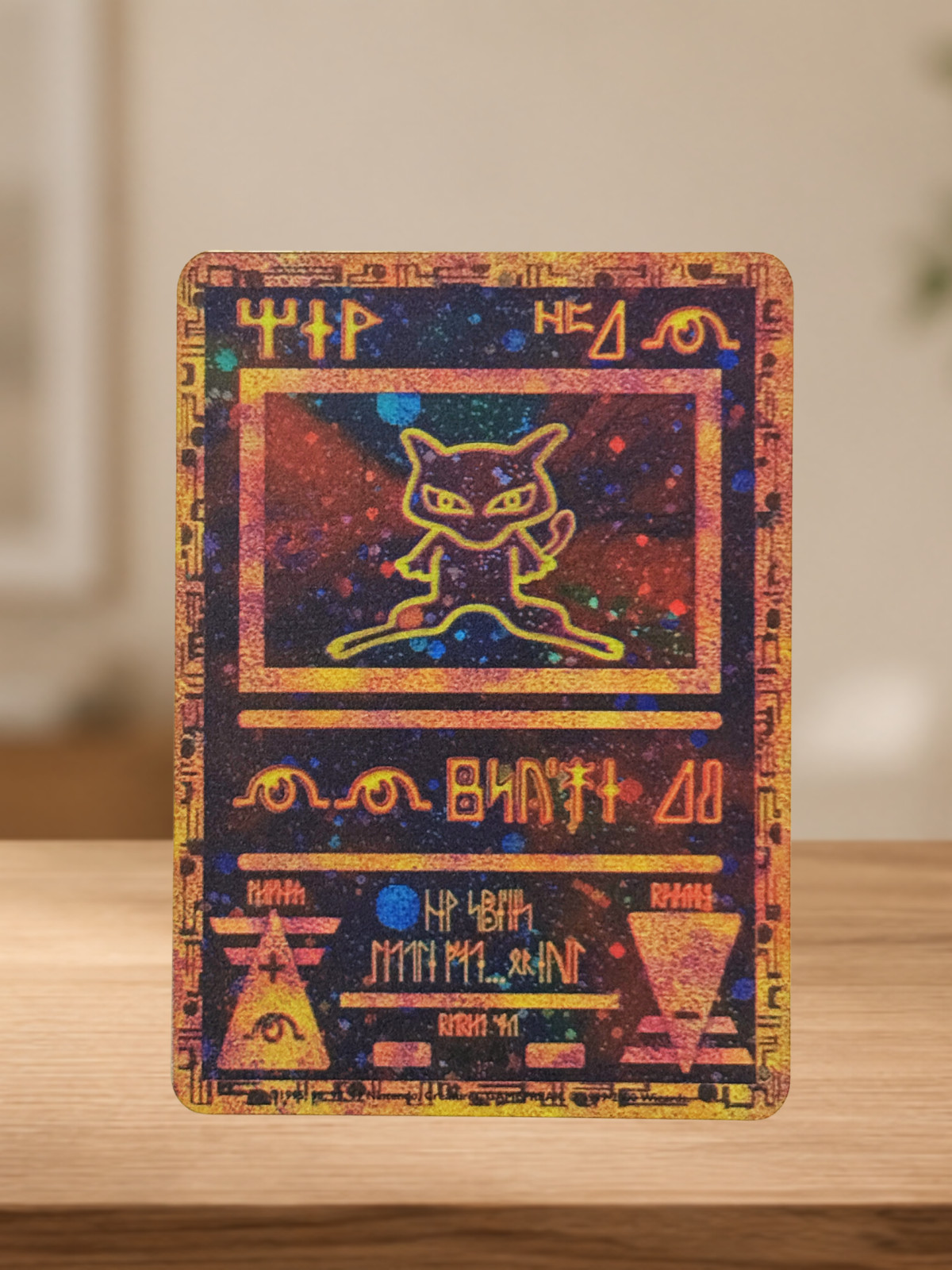 Ancient Mew – Pokemon Custom-Art Premium Gold Metal Promo Card