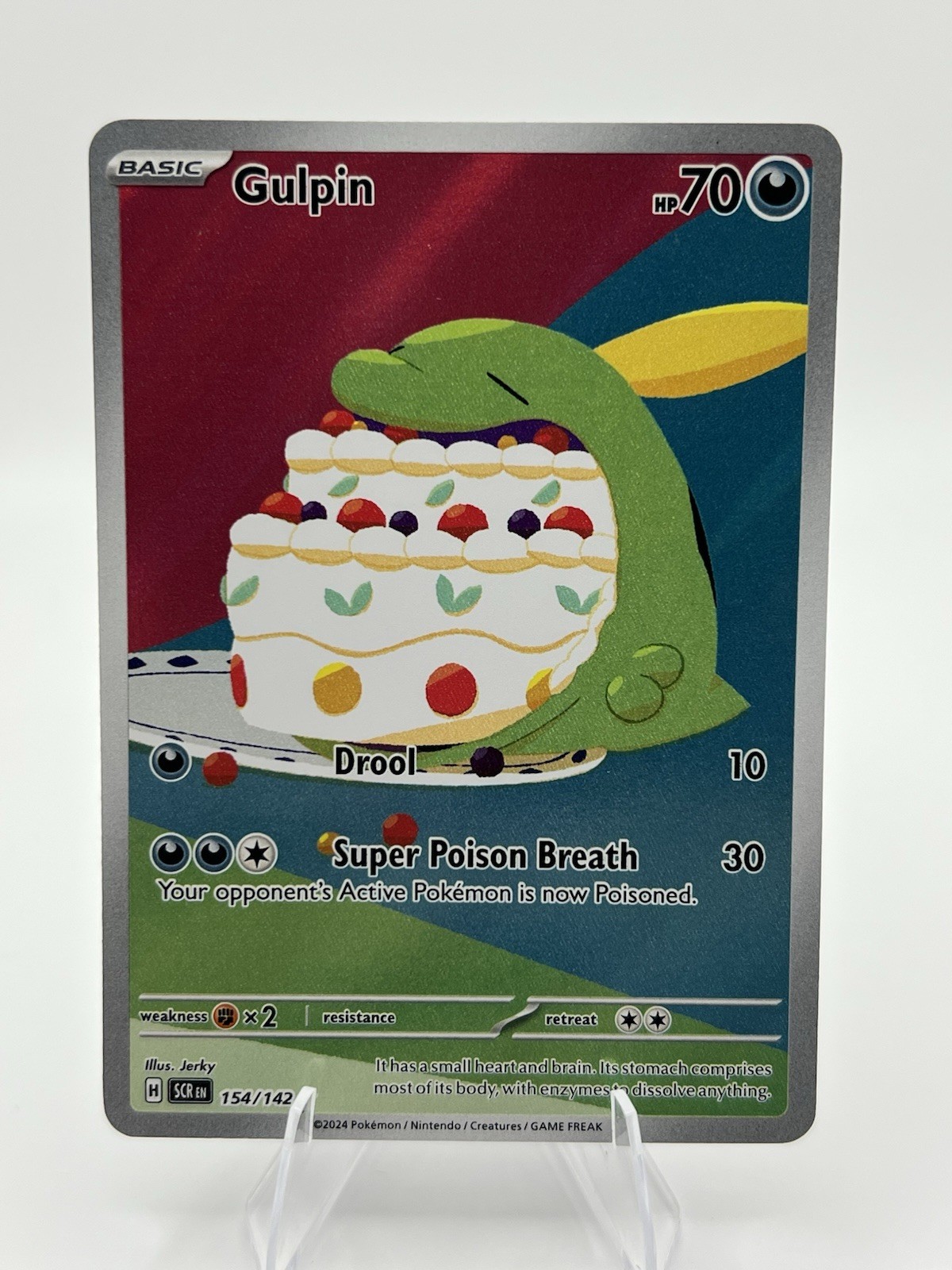 Gulpin 154/142 Stellar Crown Illustration Rare Pokémon TCG NM A121