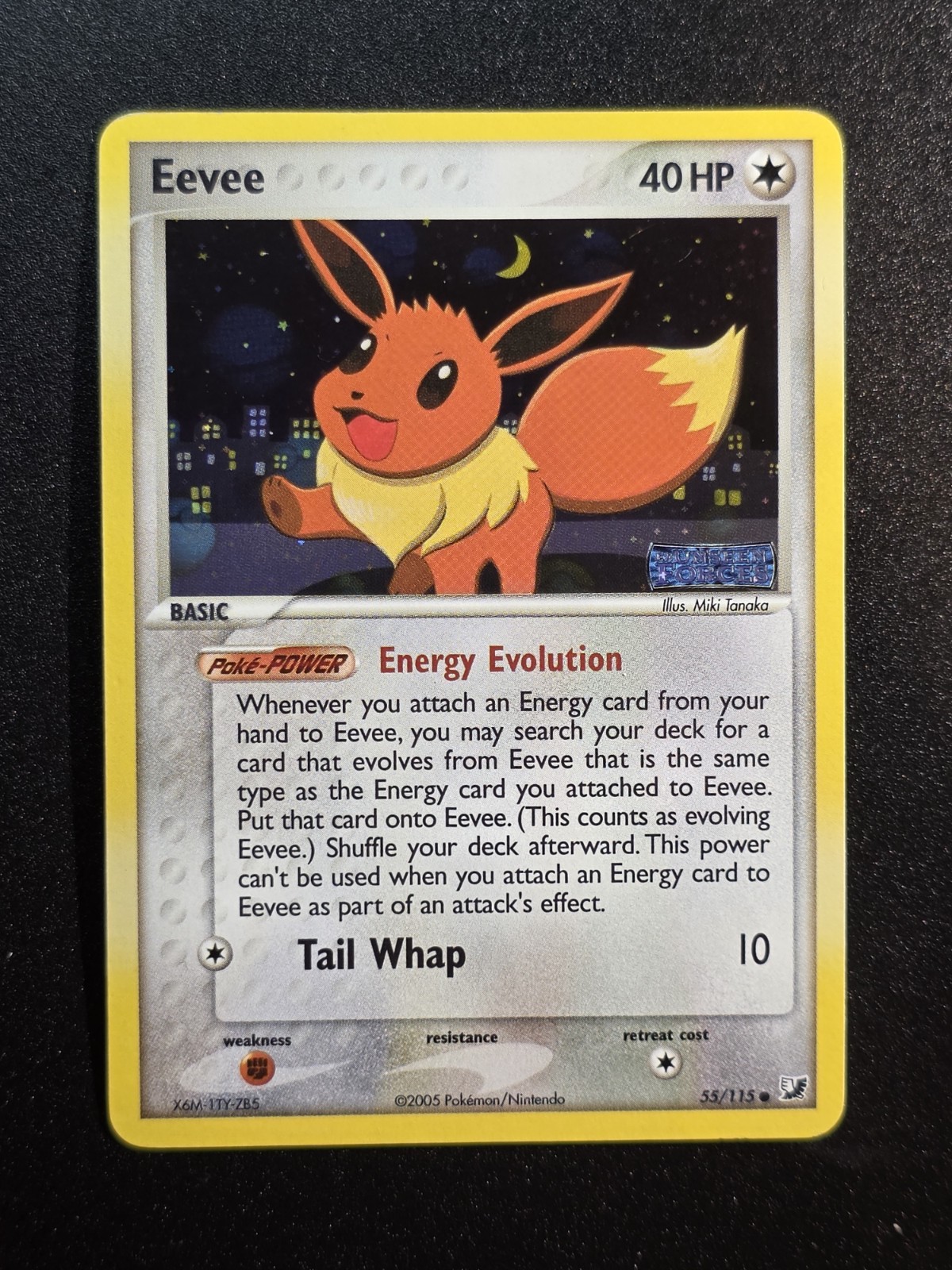 Eevee 55/115 | Unseen Forces | Reverse Holo | LP