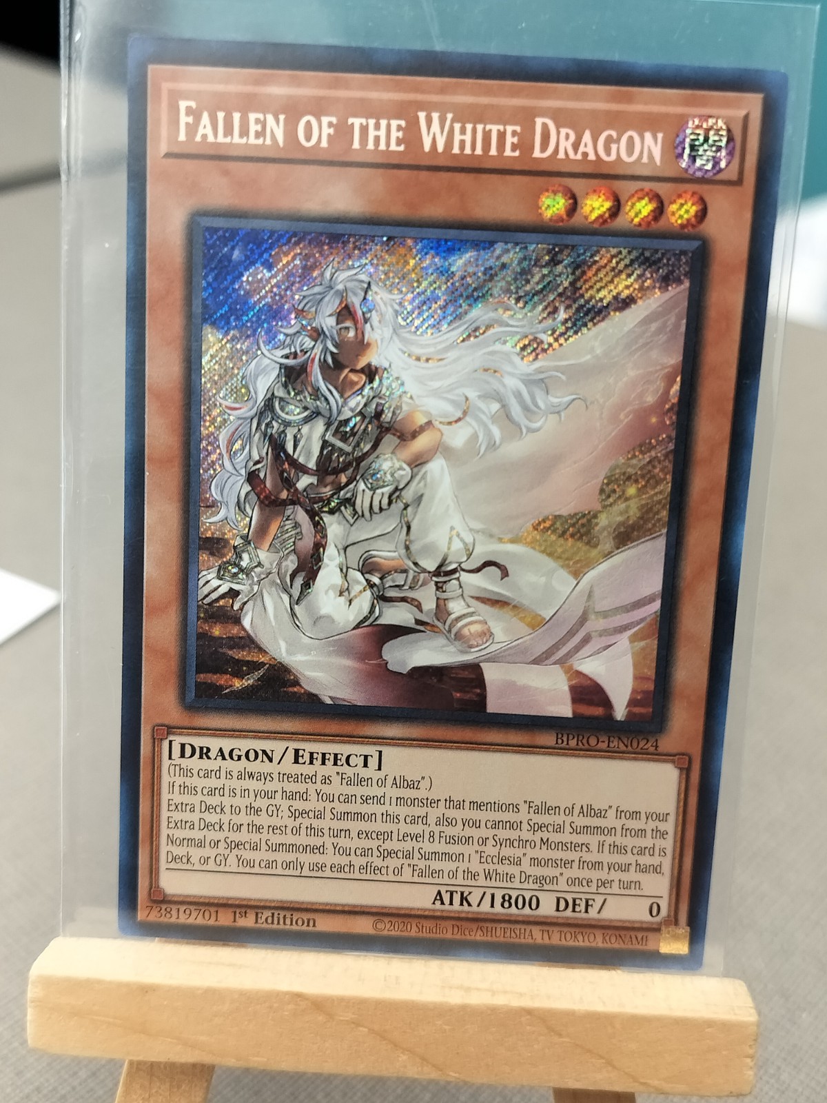Fallen of the White Dragon BPRO-EN024 1st Edition Secret Rare NM Yu-Gi-Oh!