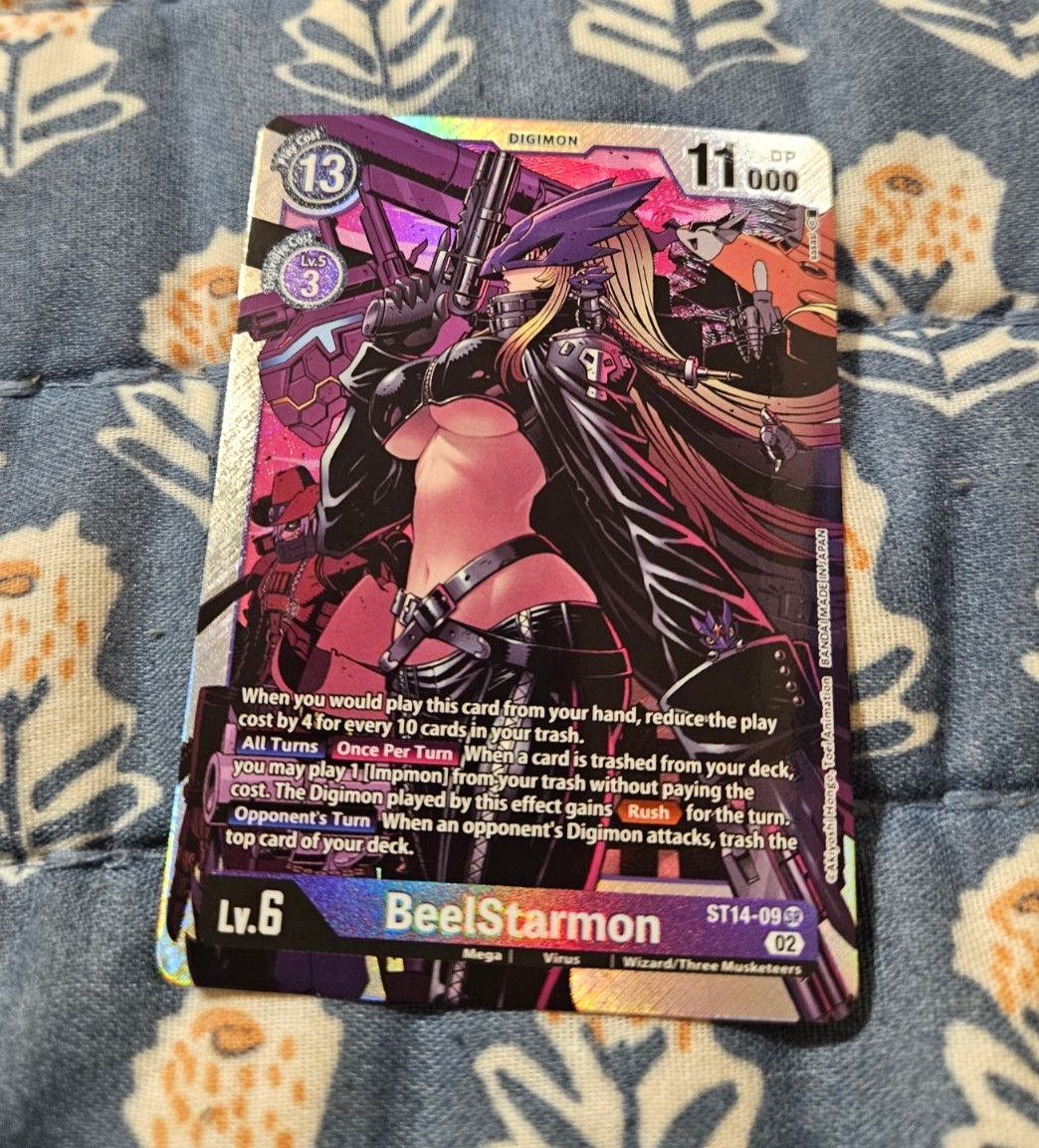 BeelStarmon FOIL SR ST14-09 Deck 14: Beelzemon – Digimon