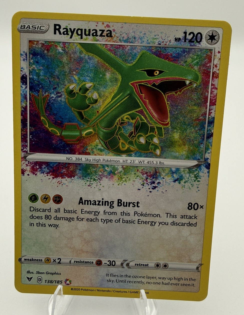 Rayquaza 138/185 Swsh04: Vivid Voltage Holo