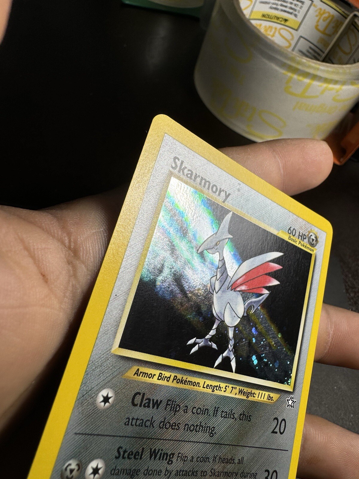 Pokemon Skarmory 13/111 Neo Genesis NM Holo Bleed Rare Card