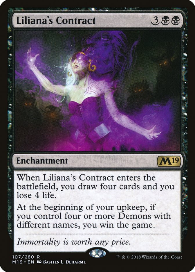 MTG Liliana’s Contract – Core Set 2019 #107