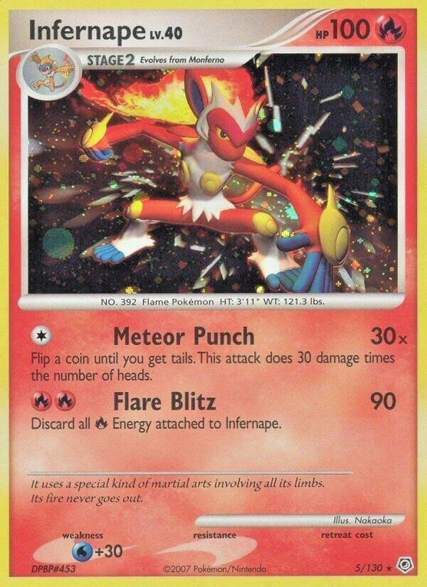 Pokémon TCG – Infernape – 5/130 – Holo – Rare – Diamond & Pearl [Lightly Played]