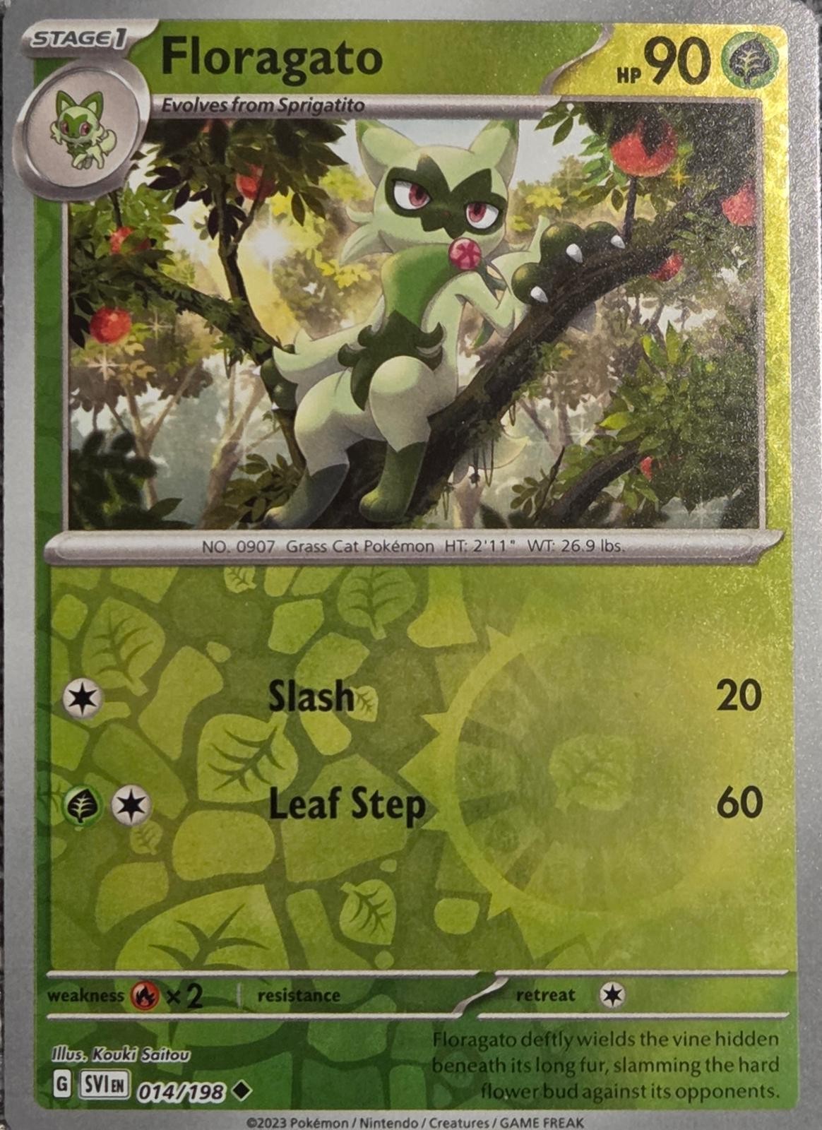 Floragato Reverse Holofoil [SVI – 014/198] LP Pokemon