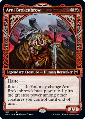 x1 Arni Brokenbrow – Foil – Showcase R MTG Kaldheim M/NM, English