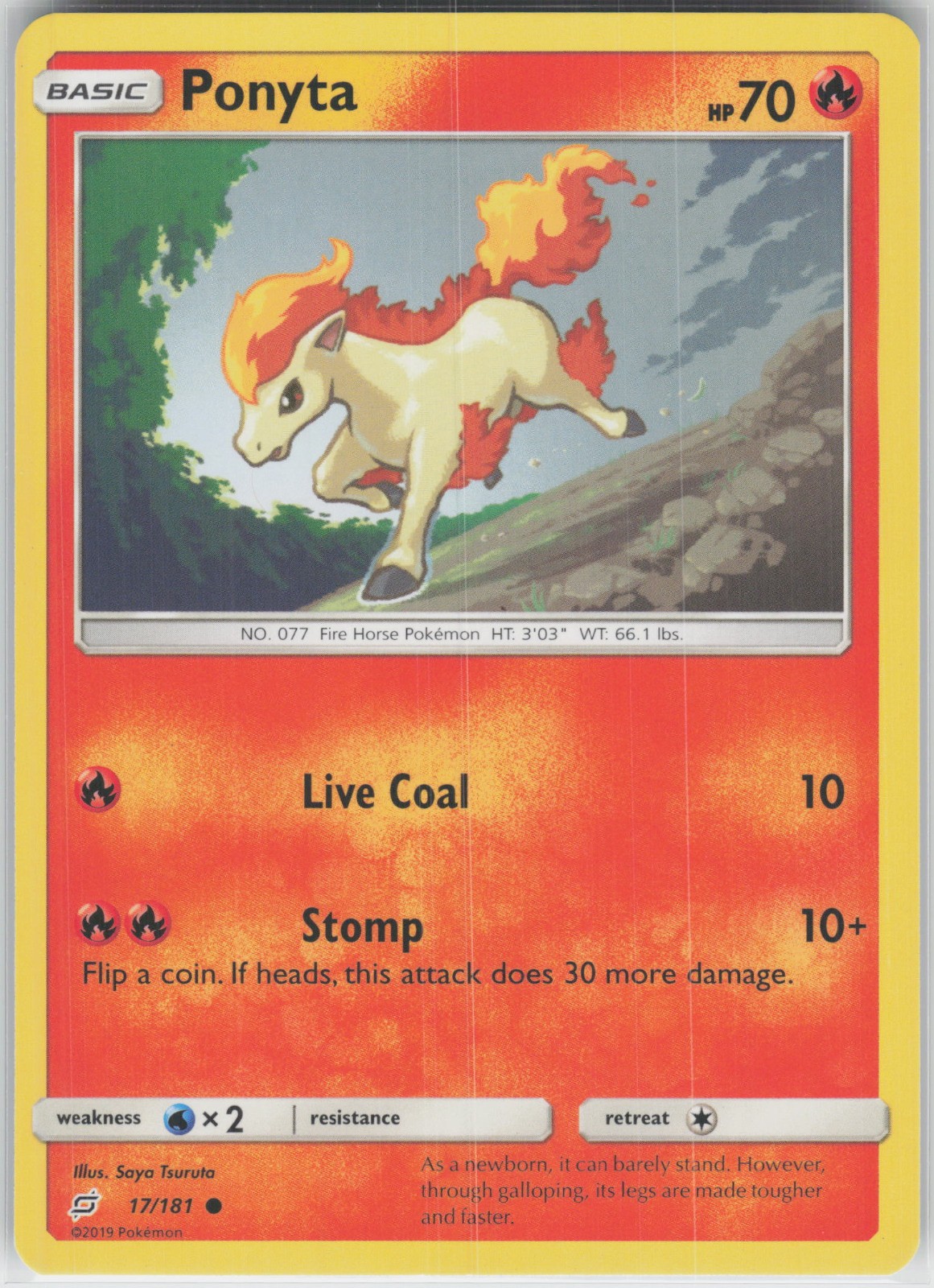 Ponyta Common SM – Team Up 17/181 LP