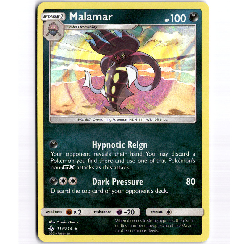 Malamar Holo Rare Holo – 119/214 – SM – Unbroken Bonds – MP