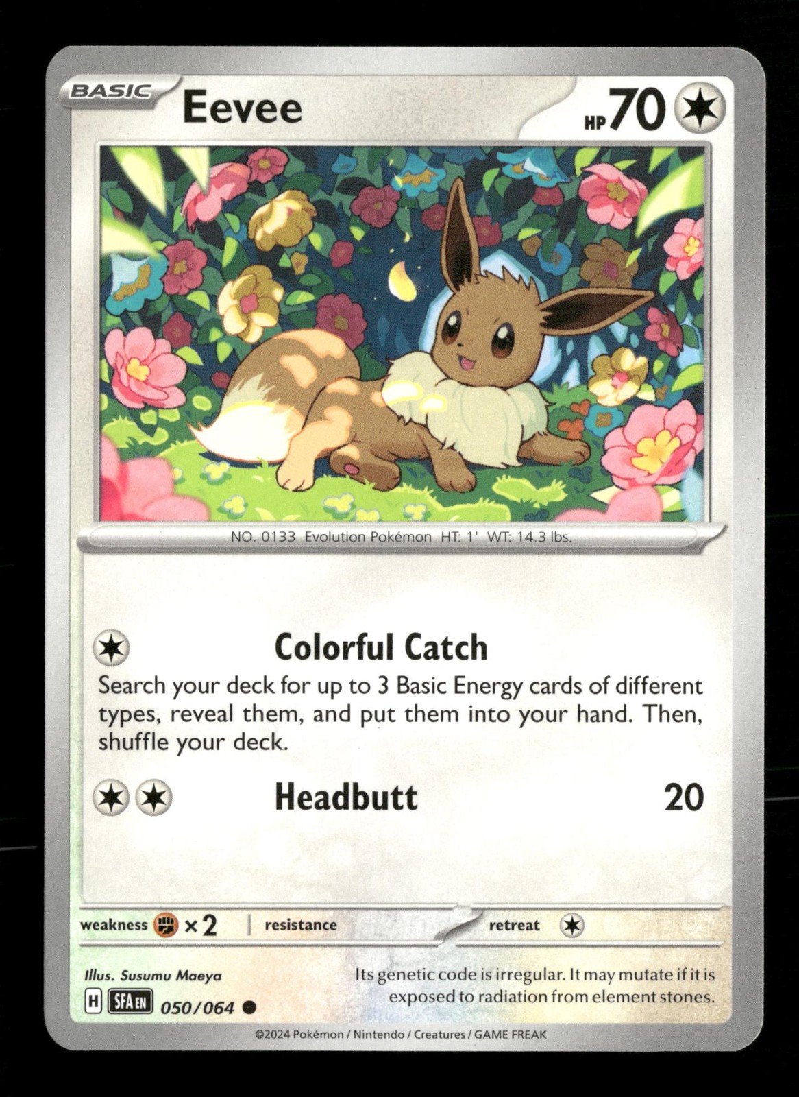 Eevee Shrouded Fable 050/064 Pokemon Lightly Played Susumu Maeya