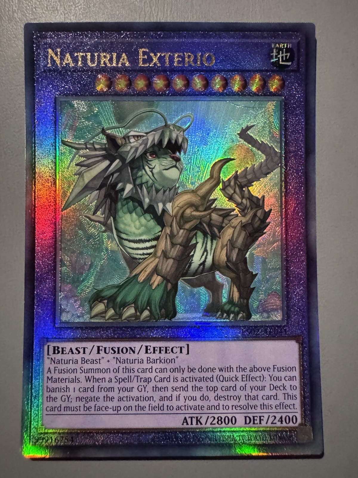 YUGIOH NATURIA EXTERIO ASIA ENGLISH EDITION ES02-AE041 ULTIMATE RARE