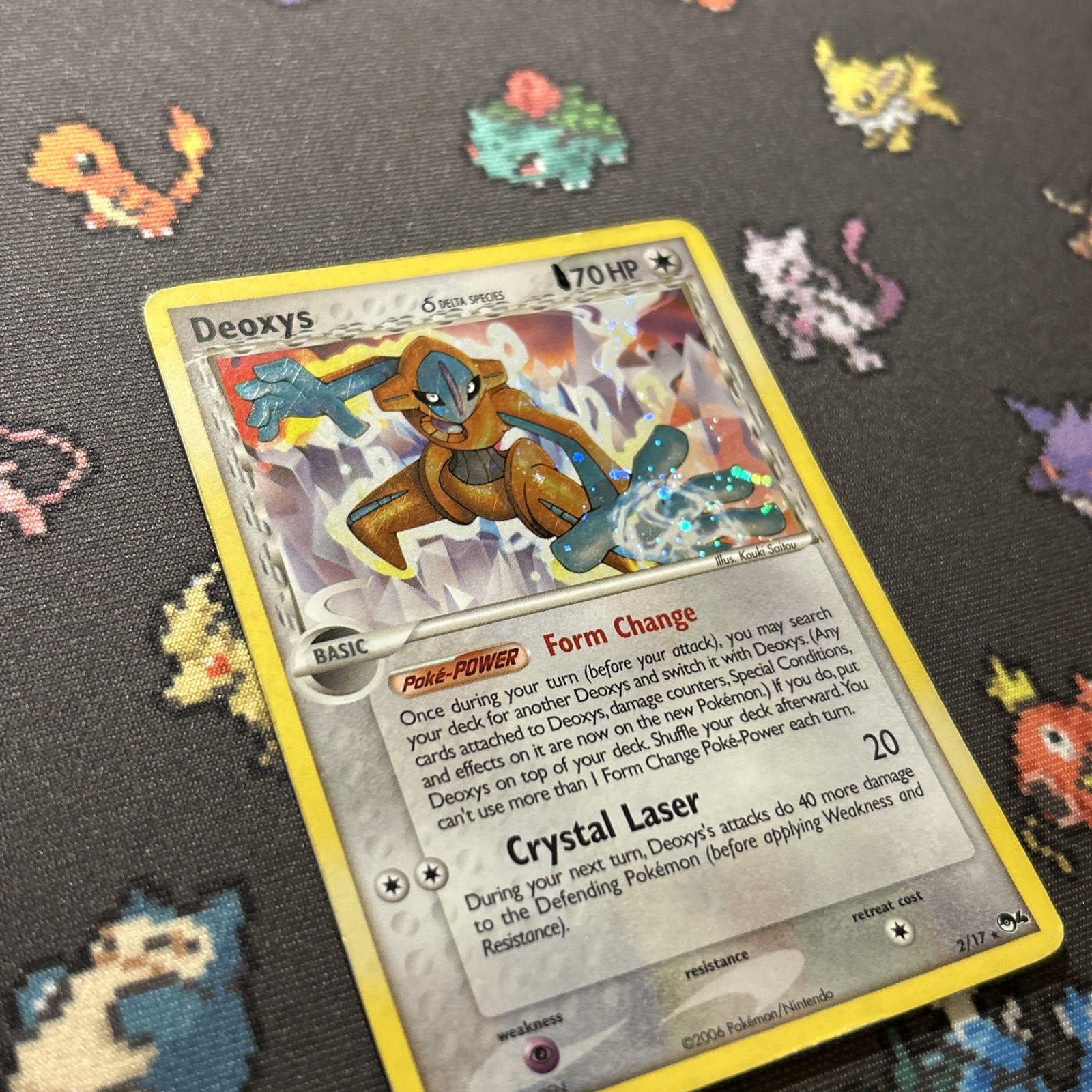 Deoxys 2/17 Holo PL -Vintage Rare Holo Pokemon Card- Pop Series 4 (2z)