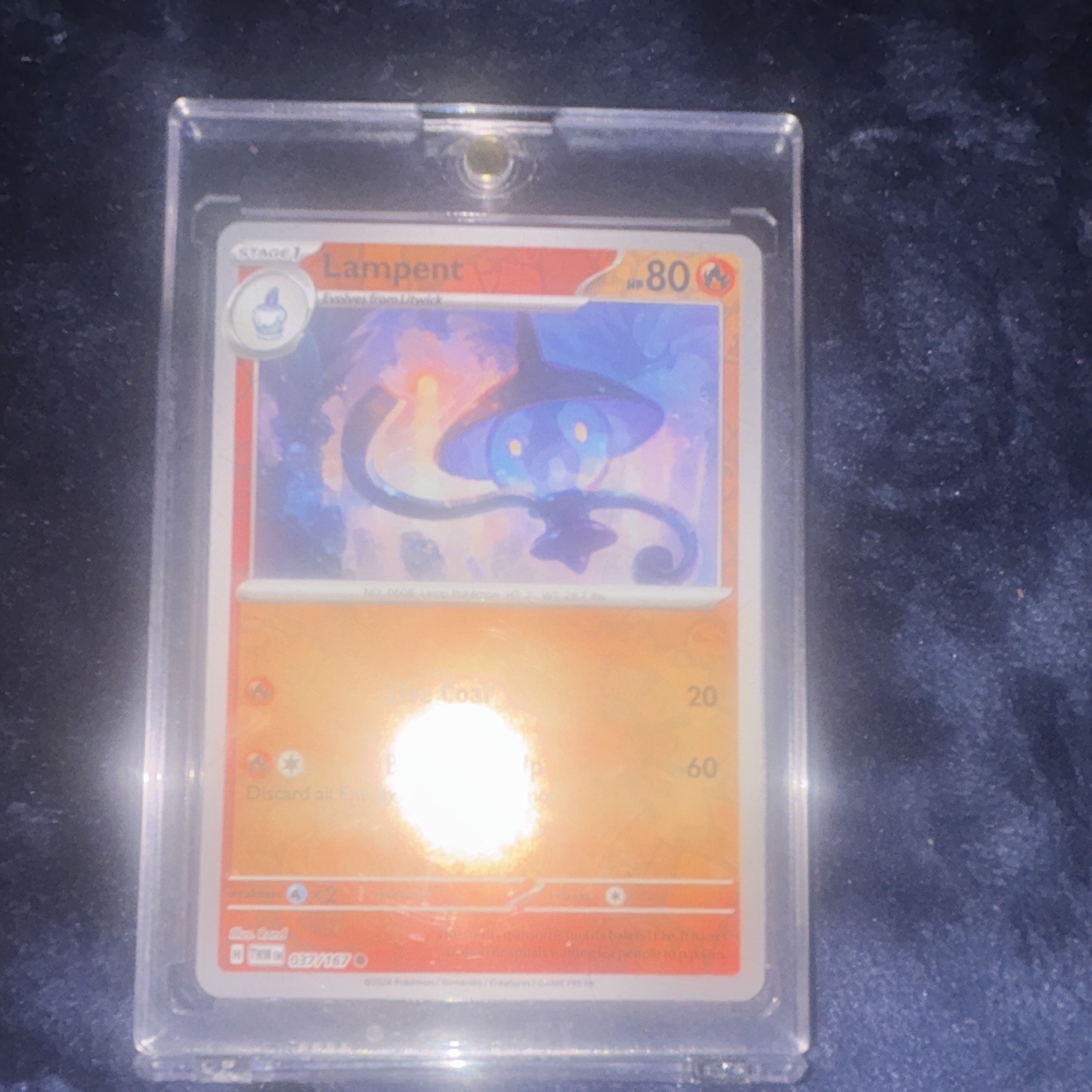 Pokemon TCG Lampent 011/149 Sun & Moon Reverse Holo English 2018