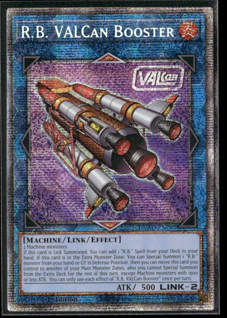 R.B. VALCan Booster (Starlight Rare) Starlight Rare Duelist’s Advance DUAD-EN093