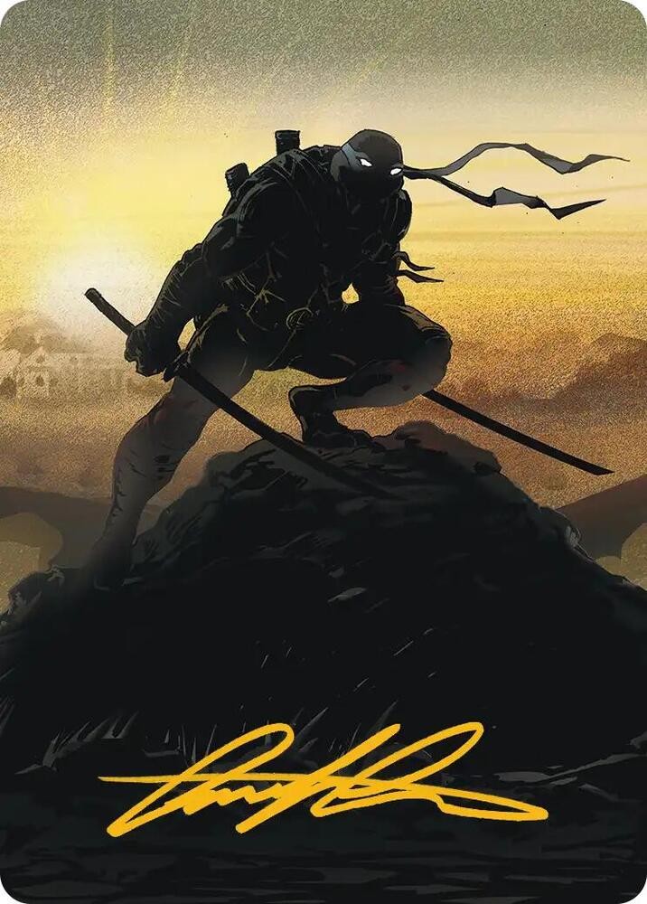 Leonardo, Sewer Samurai Art Card (20/54) (Gold-Stamped Signature) 20 S Art Serie