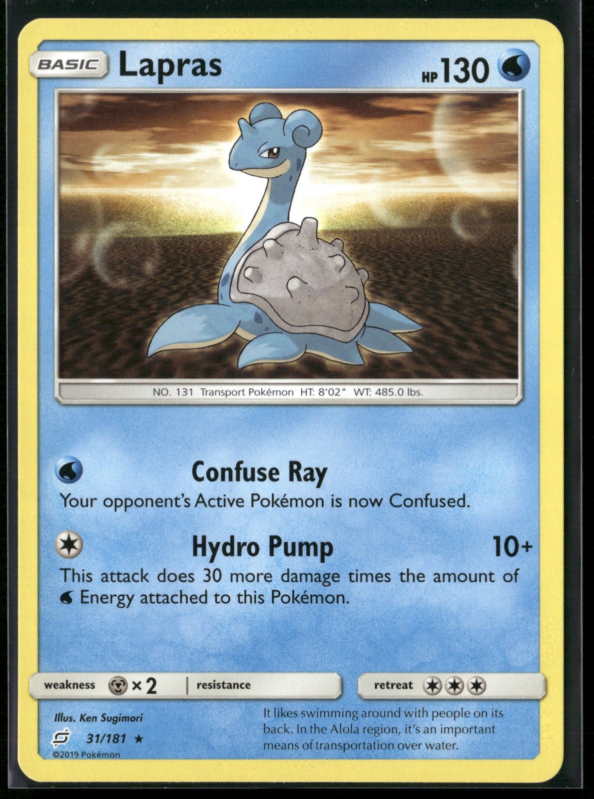 Lapras Rare SM – Team Up 31/181 NM