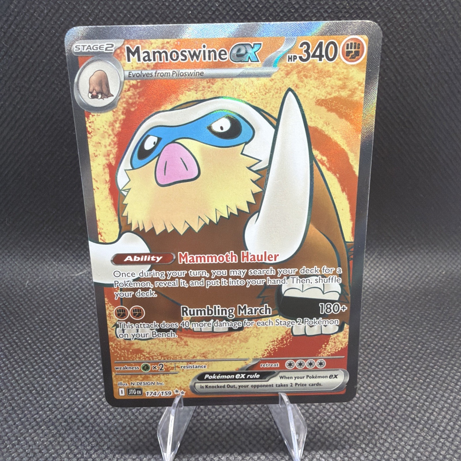Mamoswine ex Holo Ultra Rare SV09: Journey Together 174/159 NM