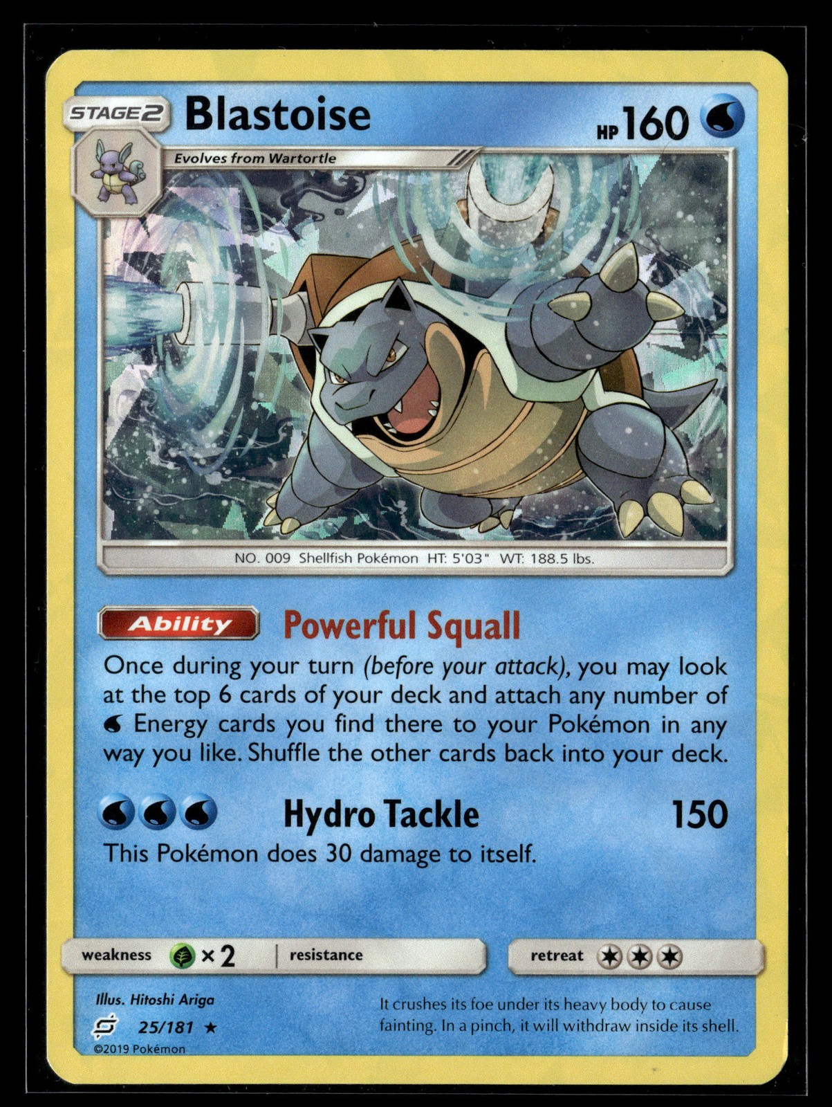 Pokemon TCG Deck Exclusives #025/181 Blastoise Cracked Ice Holo