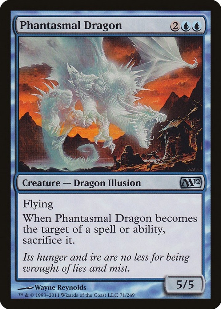 Phantasmal Dragon Normal [M12 – 71] LP Magic