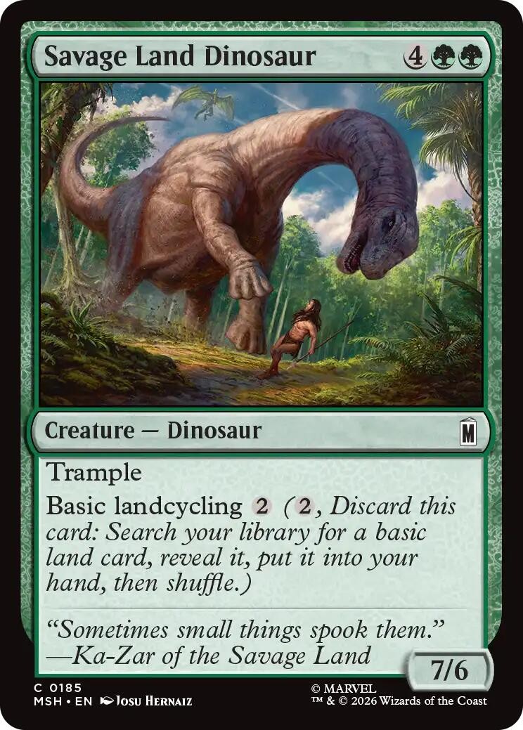 Savage Land Dinosaur [MSH – 185 – Near Mint (NM) ]