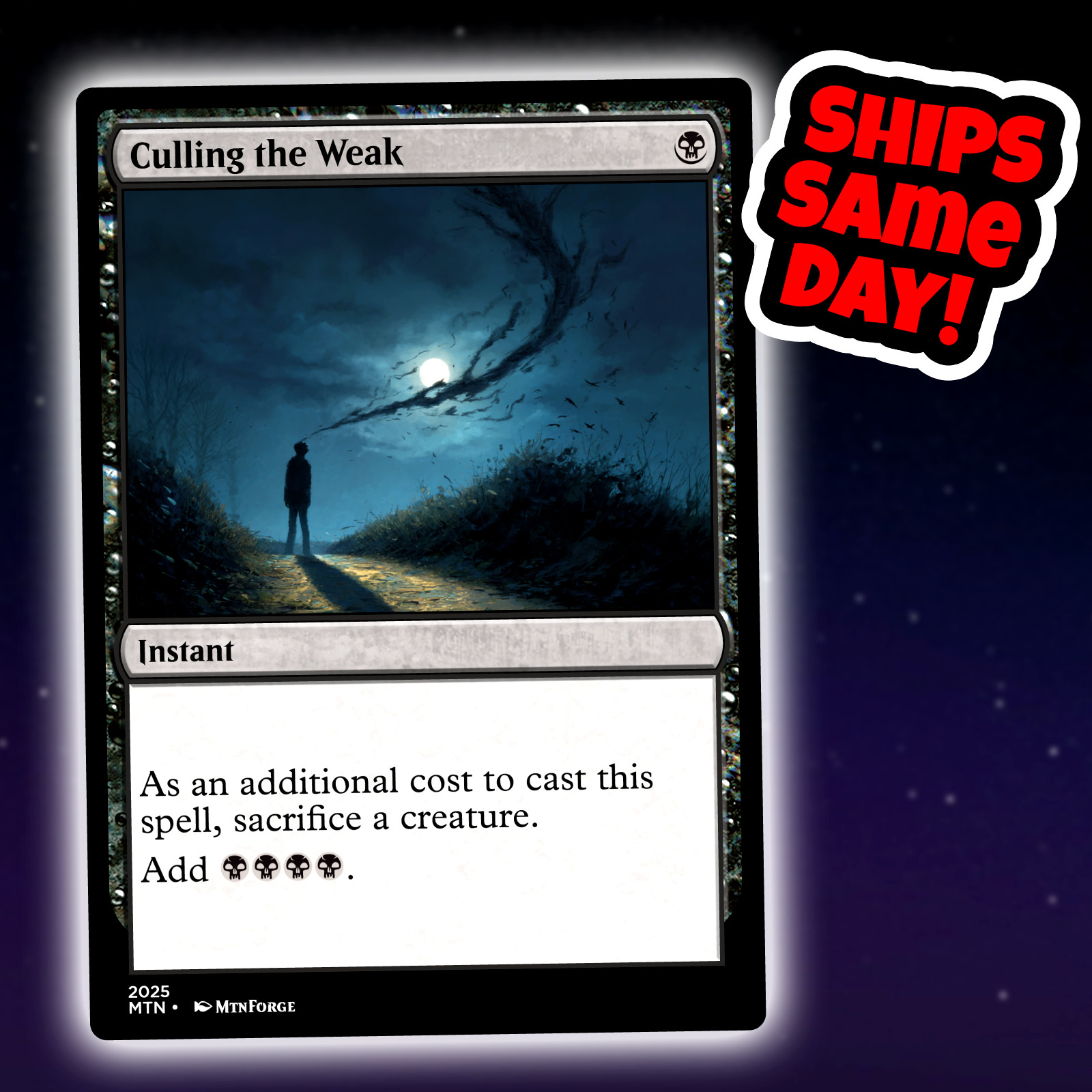 Culling The Weak – Custom Art Magic: The Gathering Playtest Card – Commander EDH