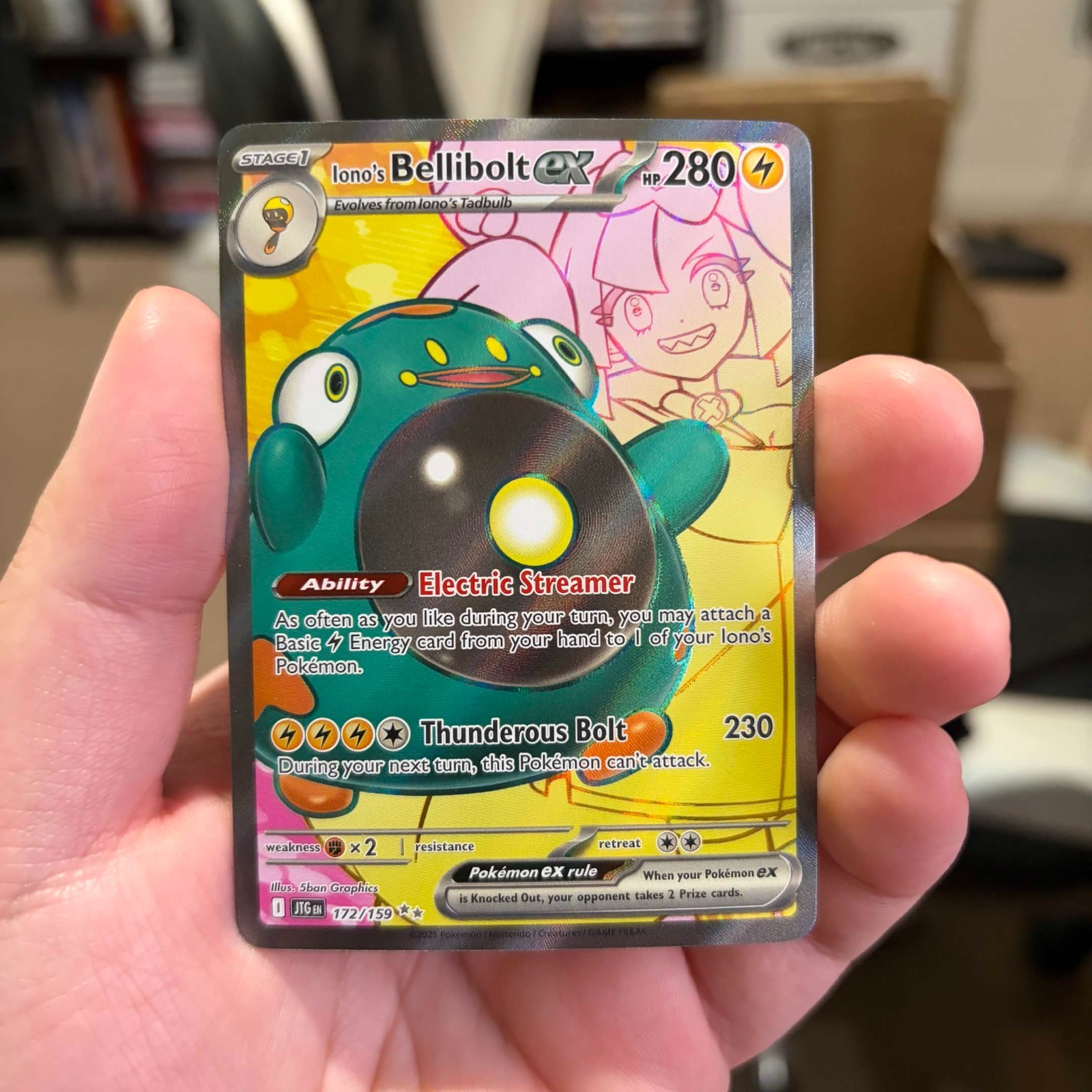Iono’s Bellibolt ex 172/159 Sv09: Journey Together Holo