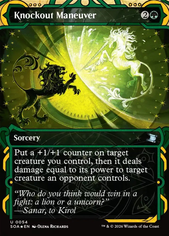 MTG Knockout Maneuver Strixhaven Uncommon Sorcery *Foil* NM
