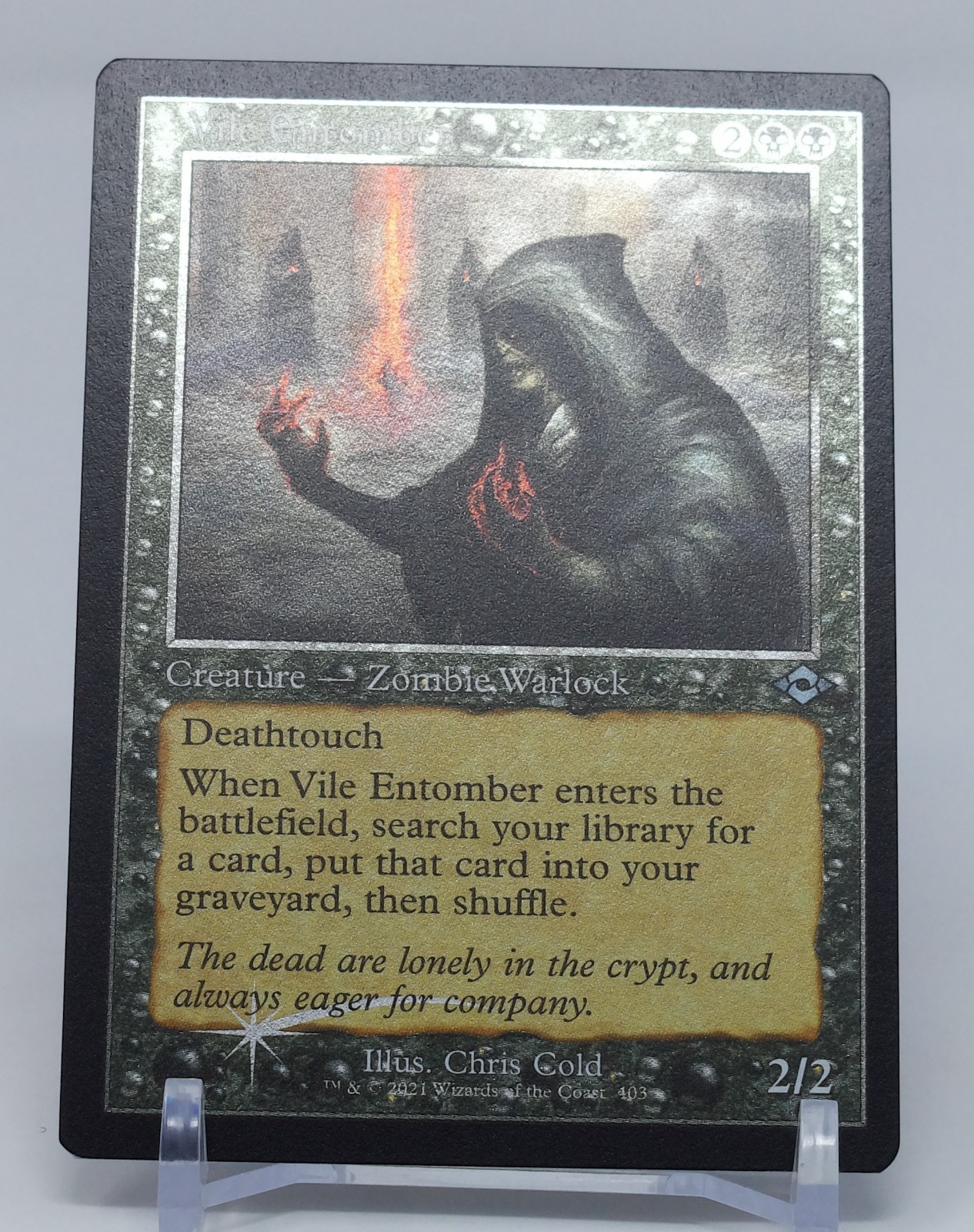 Magic the Gathering Modern Horizons 2 #403 Vile Entomber Retro Frame Foil Etched