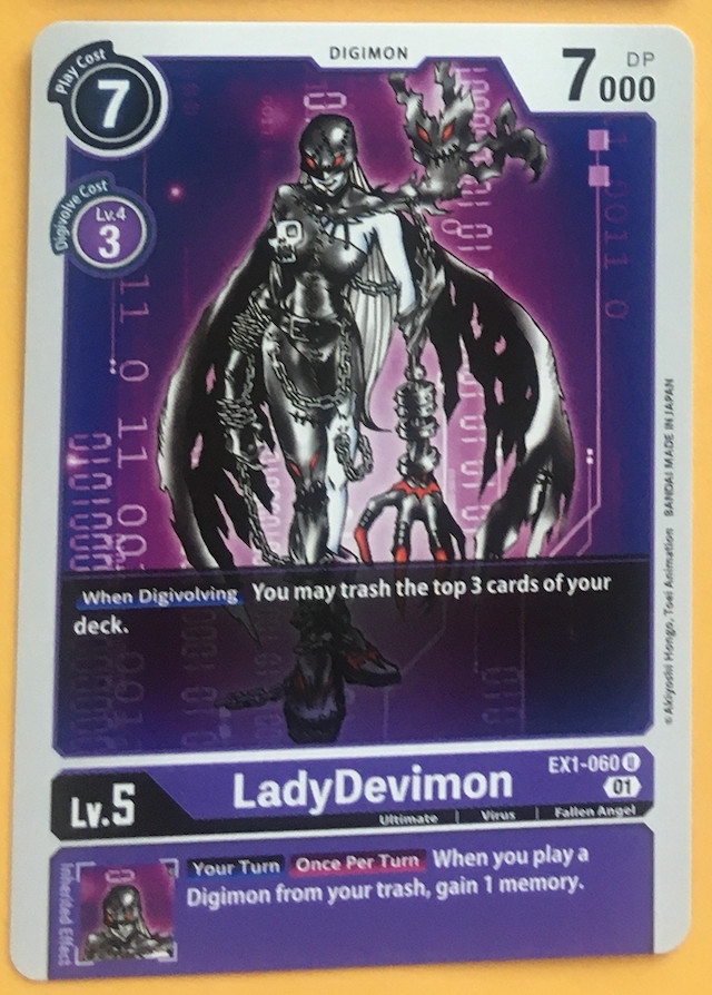 Ladydevimon EX1-060 U Digimon CCG | Classic Collection Near Mint