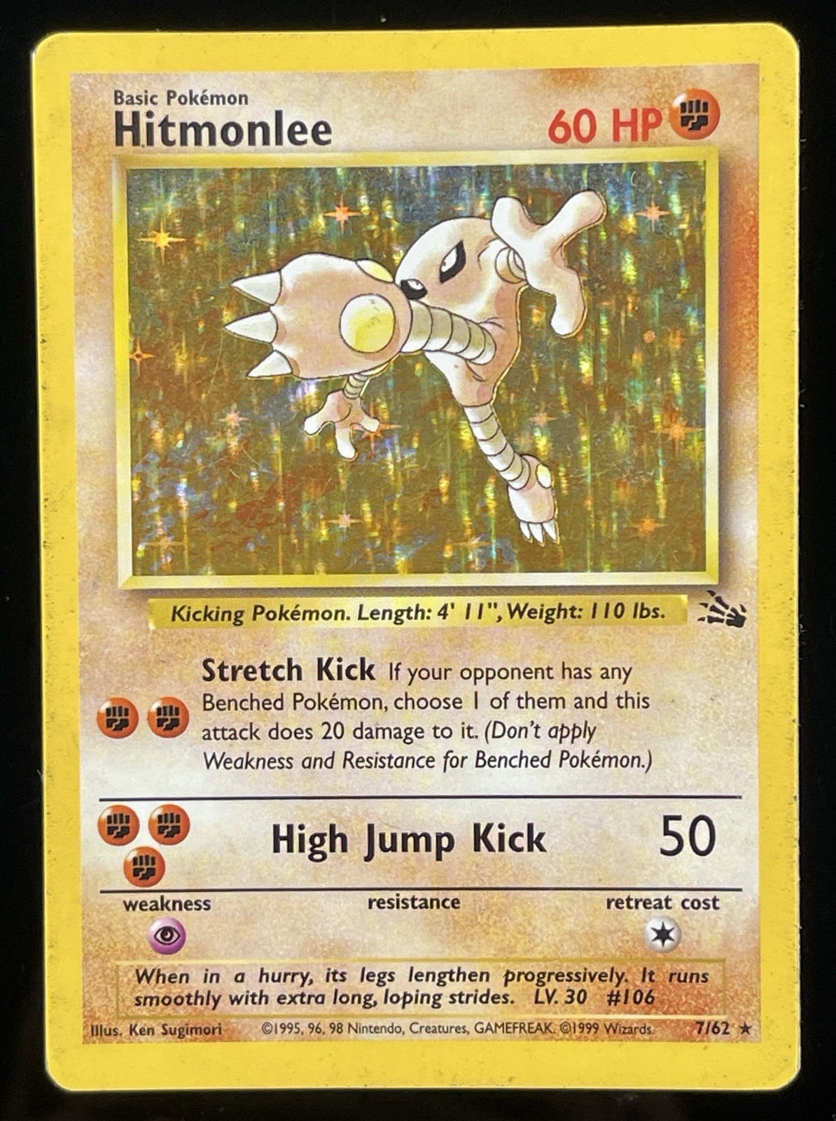 Pokemon TCG: Fossil – Kabuto 7/62 Holo Rare 1999 WOTC Vintage MP