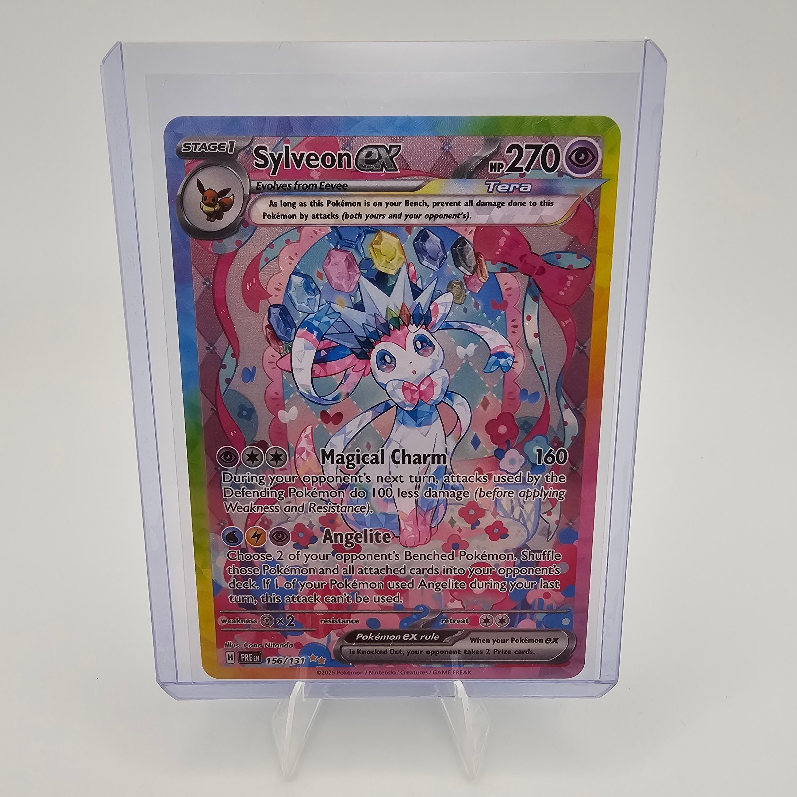 Pokemon TCG Sylveon EX 156/131 Prismatic Evolutions Special Illustration Rare 💠