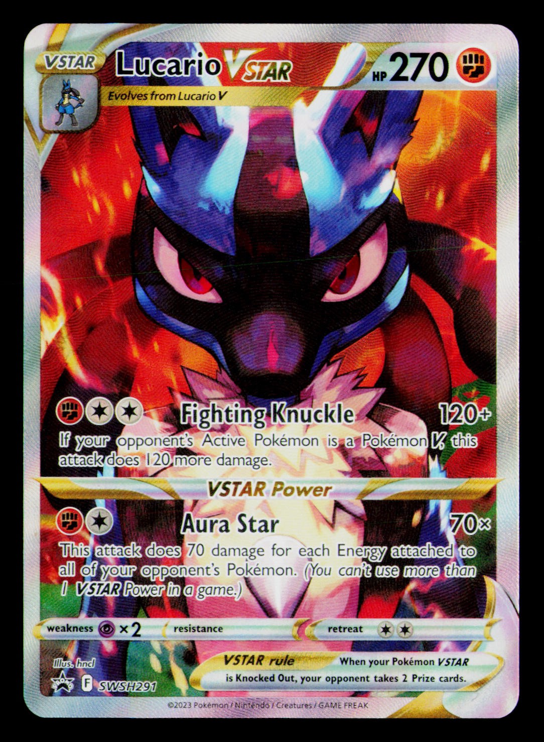 Lucario VSTAR Promo SWSH: Sword & Shield Promo Cards SWSH291 Holo NM Fighting
