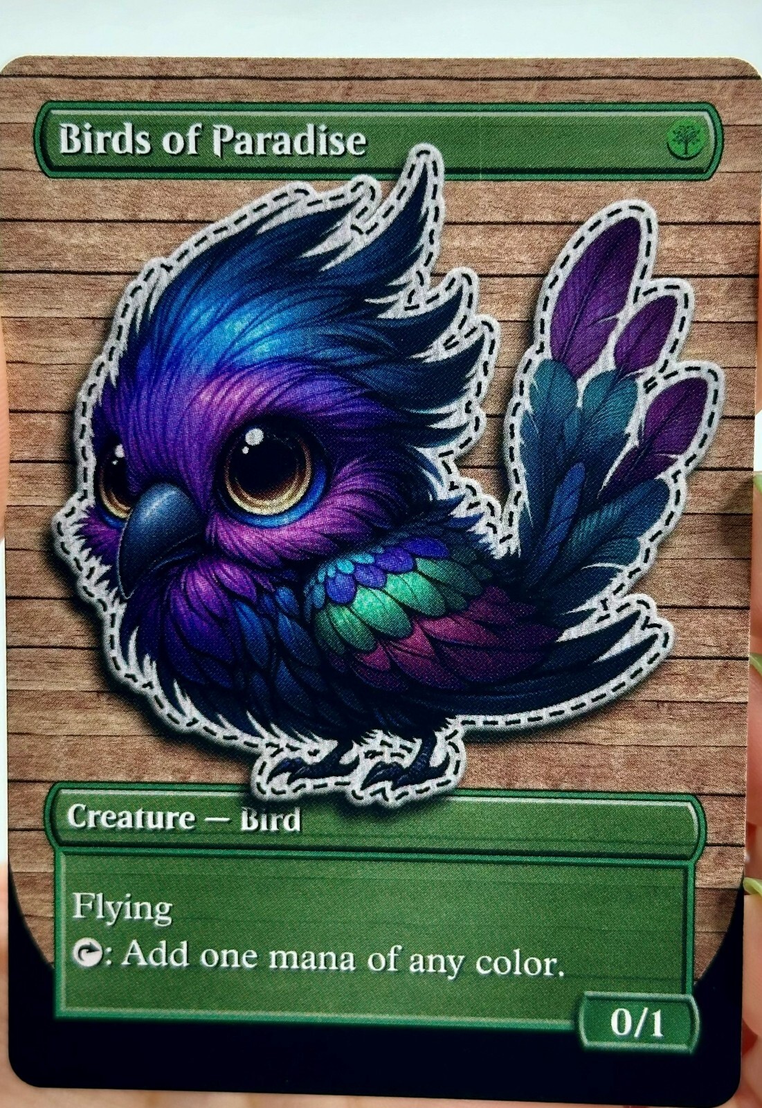 Birds of Paradise Proxy Card with Custom designed art