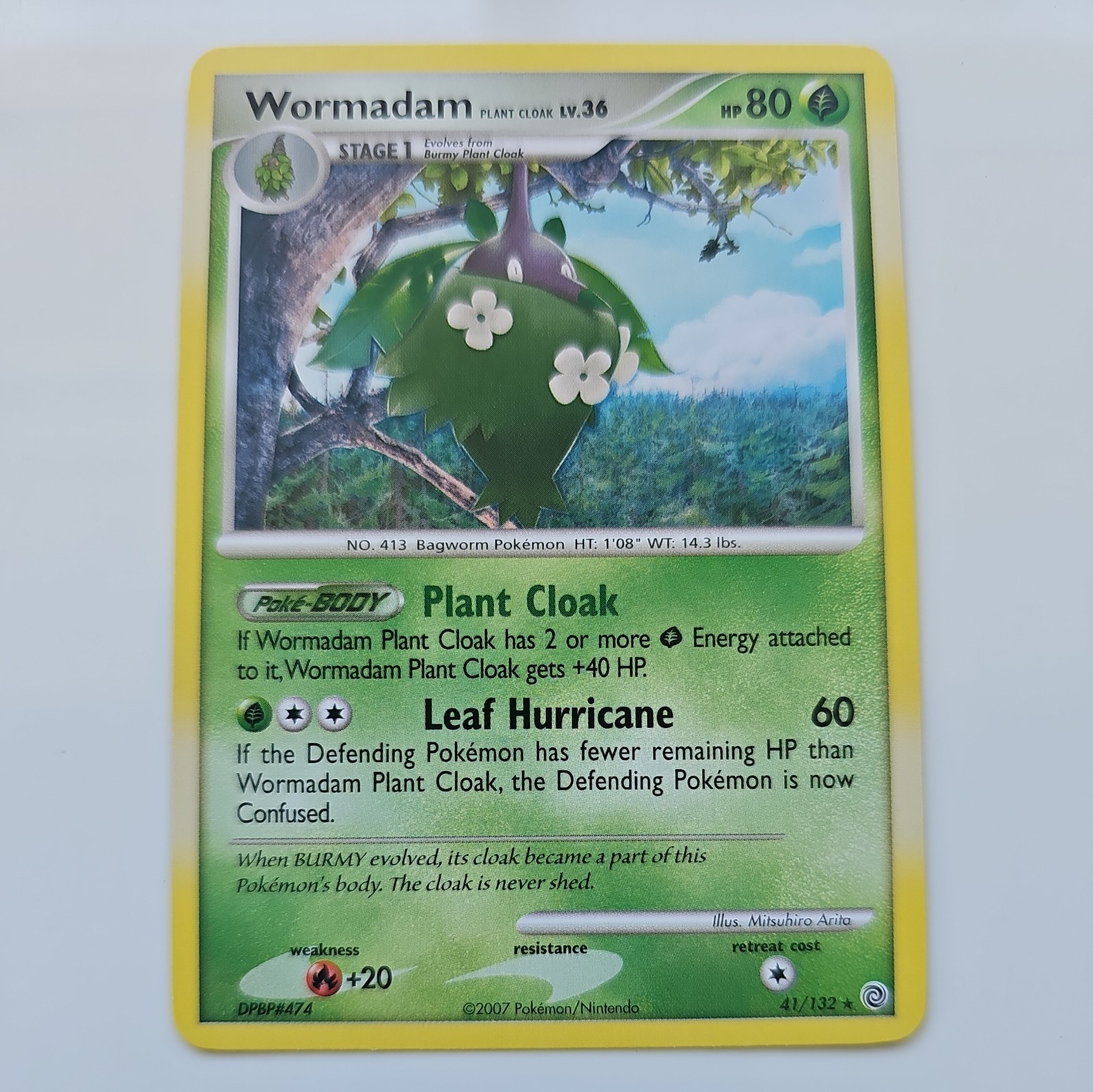 Wormadam Plant Cloak 41/132 Rare Secret Wonders Pokémon Card