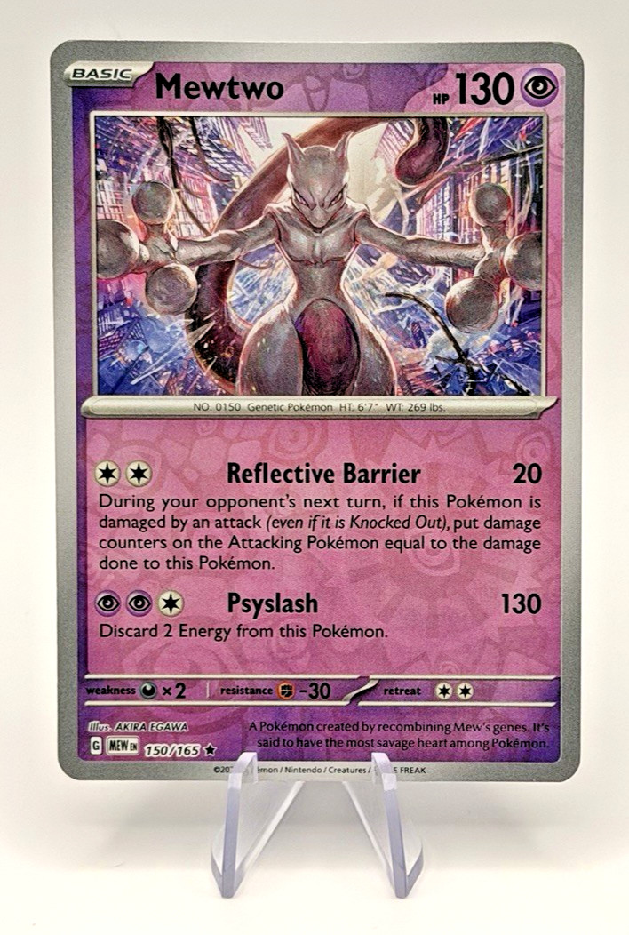 Mewtwo 150/165 Lightly Played SV: Scarlet & Violet 151 Reverse Holo 2023 Pokemon