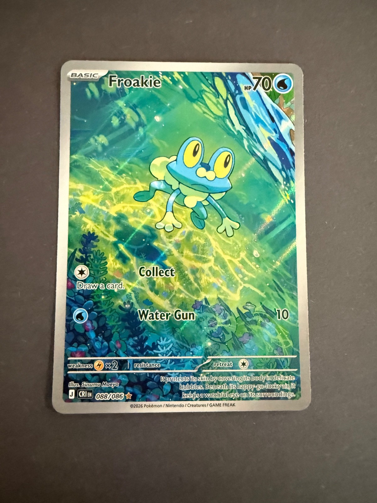 Pokémon TCG Froakie IR CRI 088/086