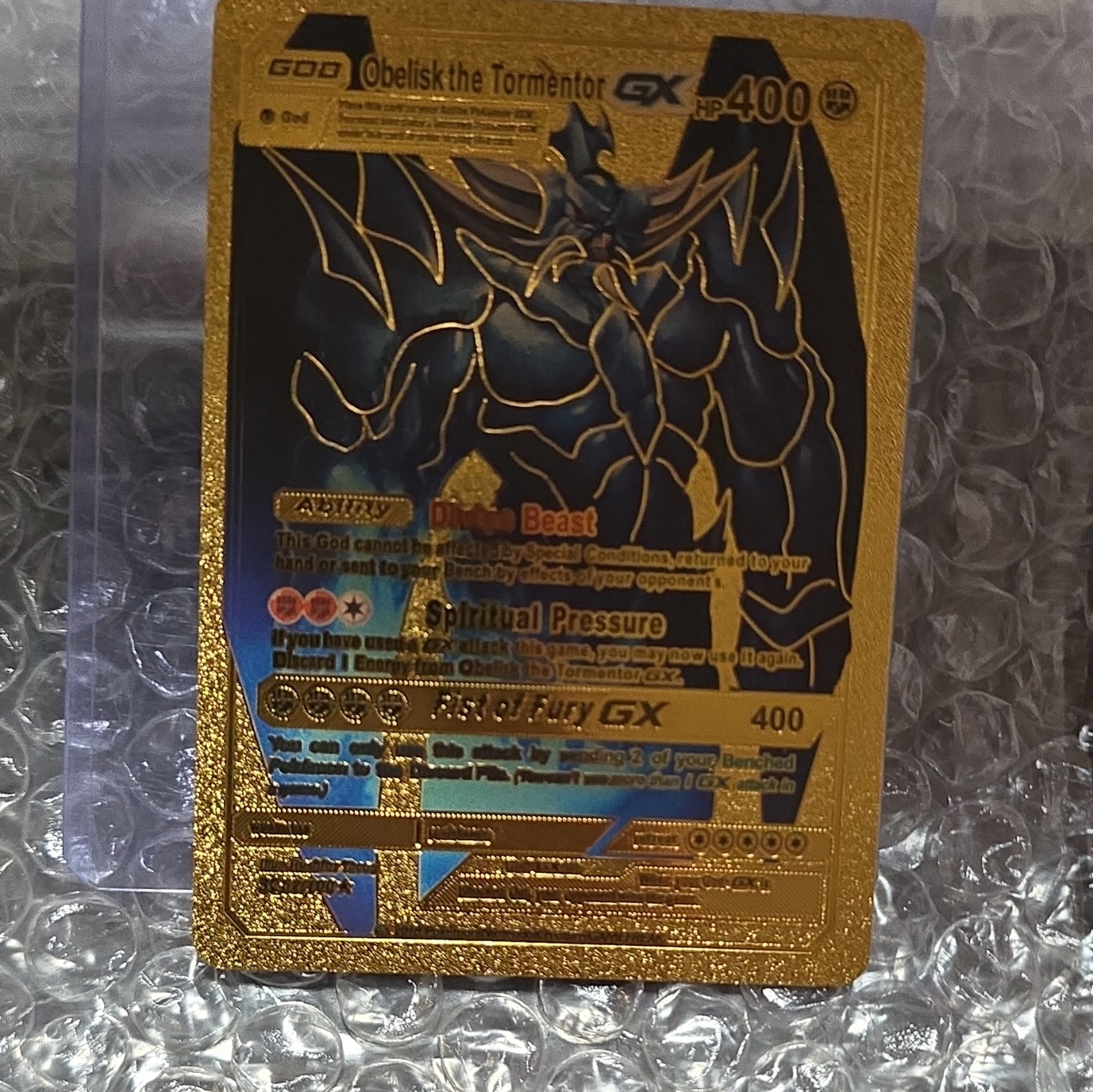 Pokemon TCG Obelisk the Tormentor GX 400 HP Foil GX Pokemon Card – English
