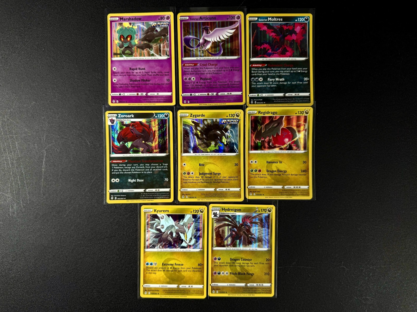Pokemon TCG Evolving Skies – Complete Common/Uncommon/Holo Set – 132 Cards NM