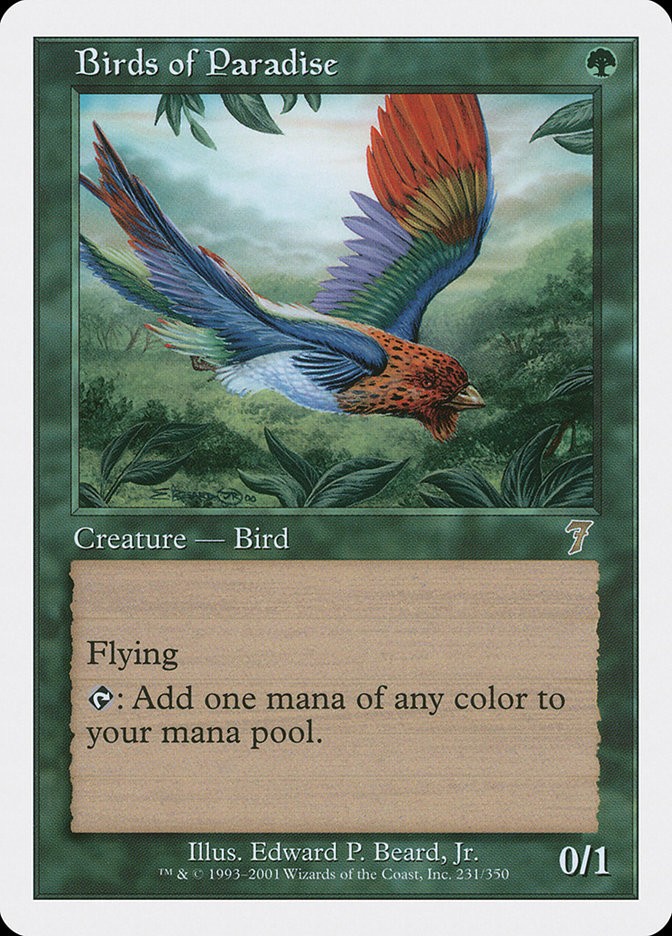 Birds of Paradise (231) Seventh Edition 7ED MTG Magic