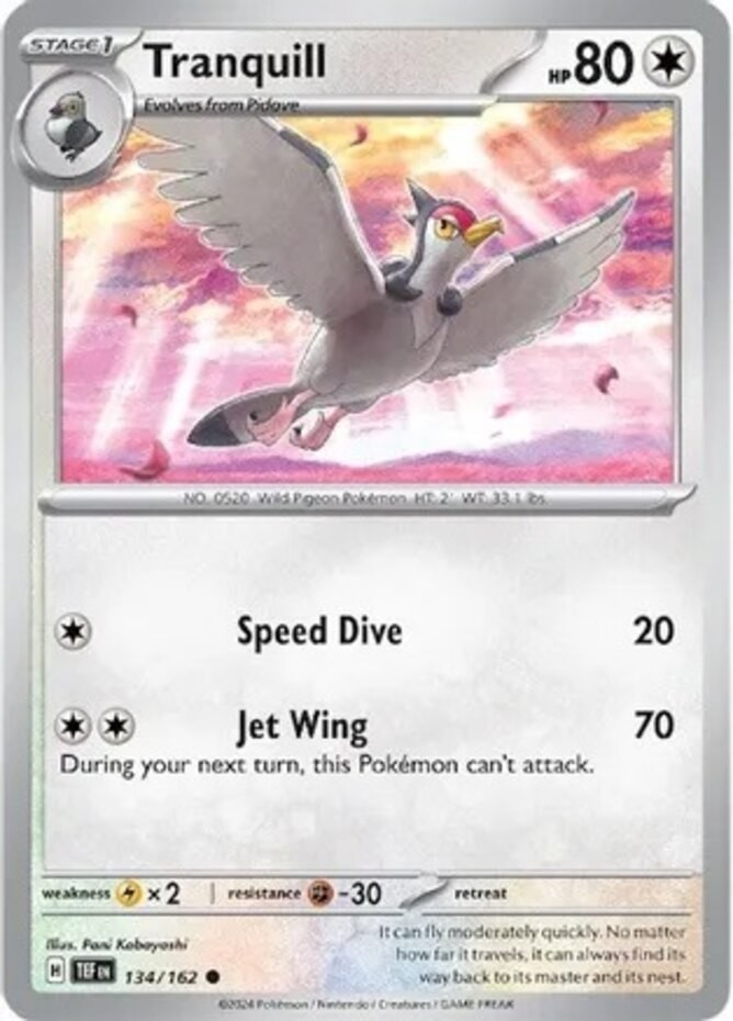 Tranquill – 134/162 – Common – Reverse Holo – Near Mint