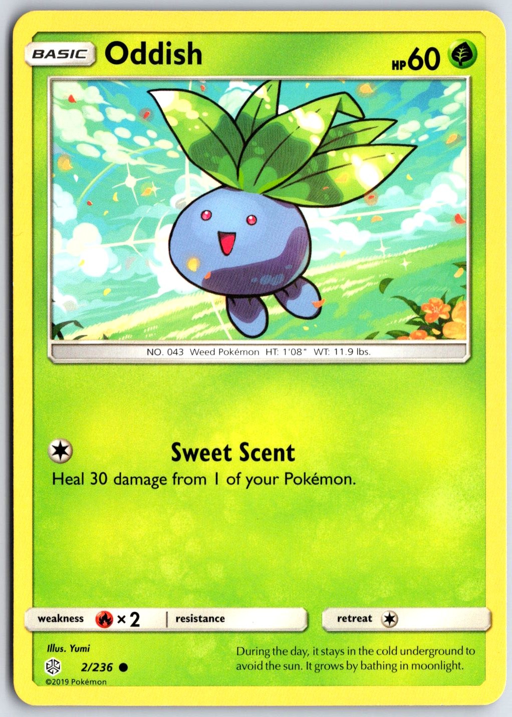 Oddish Common SM – Cosmic Eclipse 2/236 Yumi LP